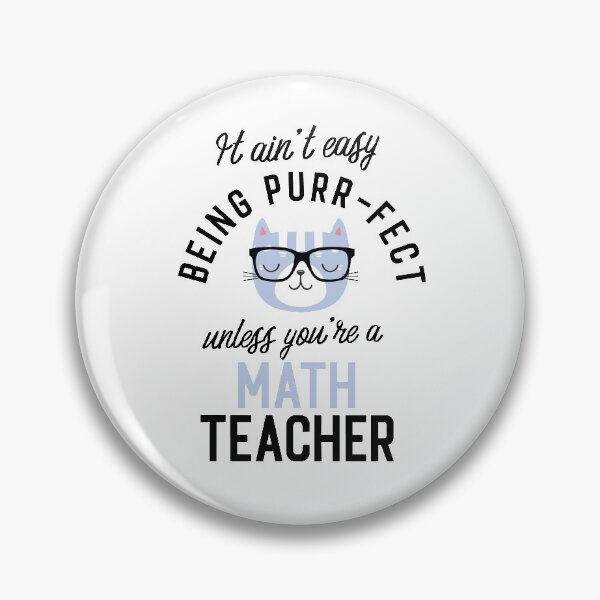 Item preview, Math Teacher Cat Gifts for Cat Lovers - It ain't easy being Purr Fect designed and sold by betternotes.