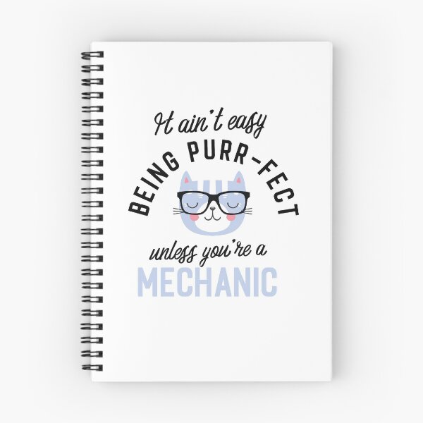 Item preview, Mechanic Cat Gifts for Cat Lovers - It ain't easy being Purr Fect designed and sold by betternotes.