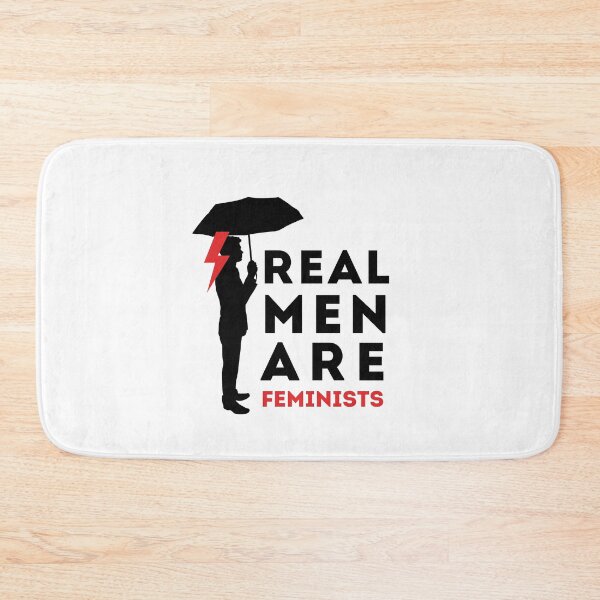 Item preview, Strajk Kobiet - Real Men Are Feminists - black version designed and sold by PinkDuckTees.