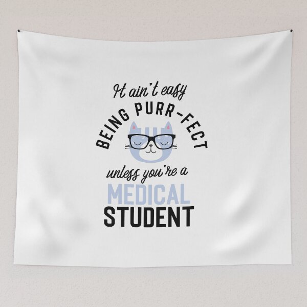 Item preview, Medical Student Cat Gifts for Cat Lovers - It ain't easy being Purr Fect designed and sold by betternotes.