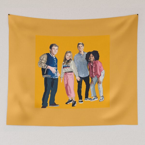 Item preview, Henry danger crew digital drawing coloured background designed and sold by Merch by Laiba.