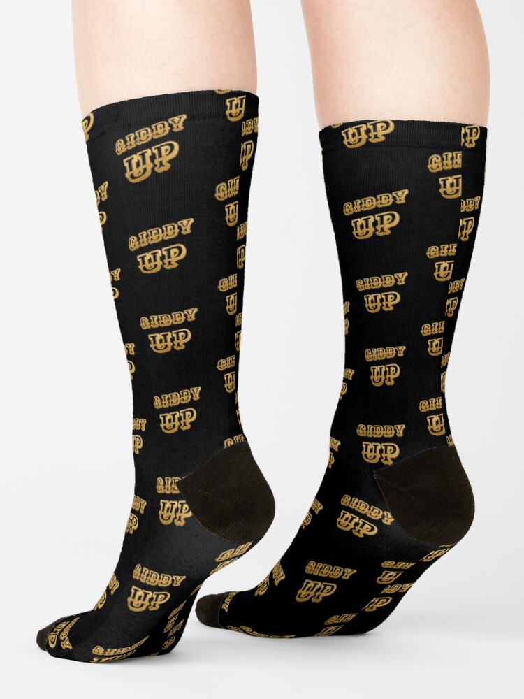 Disover Giddy Up (Gold) - | Socks