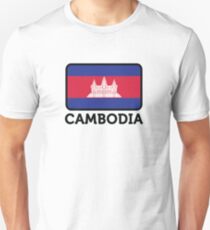 National flag of Cambodia Unisex T-Shirt
