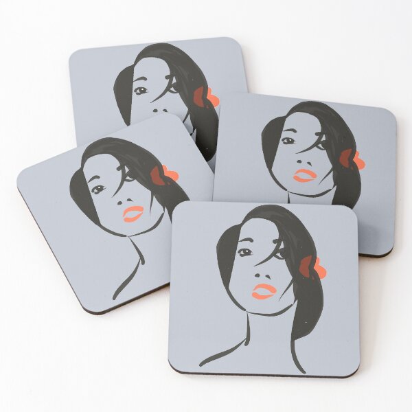 Item preview, Hawaii girl drawing | Girl with red flower designed and sold by Covo Studio.