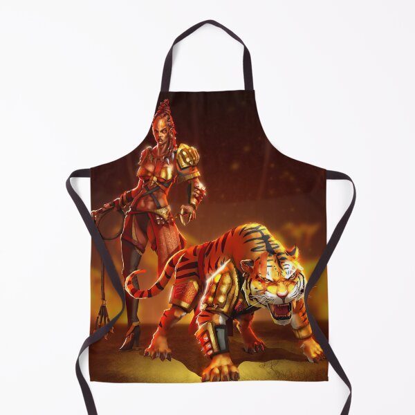 Item preview, Black Woman Gladiator with Tiger designed and sold by Nuthinbutchara.