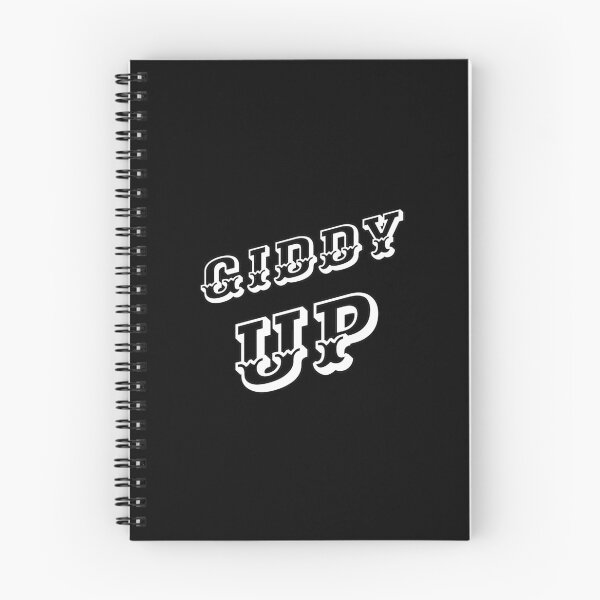 Item preview, Giddy Up (White-Black) - designed and sold by Printerially.