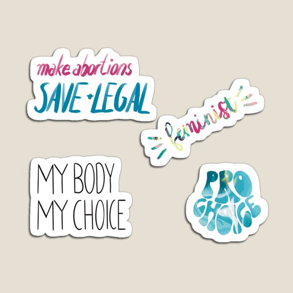 Aperçu de l'œuvre Pack d'autocollants Pro Choice créée et vendue par berlinsisters.