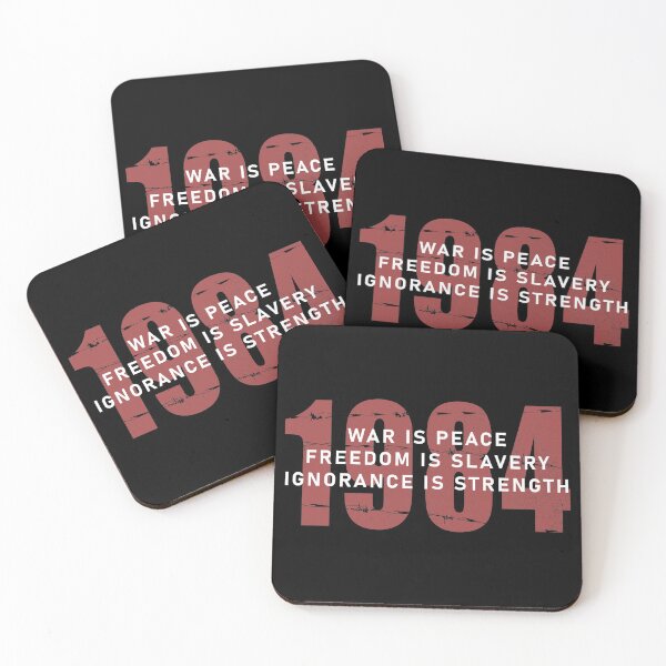 Item preview, 1984 George Orwell War is Peace Freedom is Slavery Ignorance is Strength designed and sold by ArtOfRebellion.