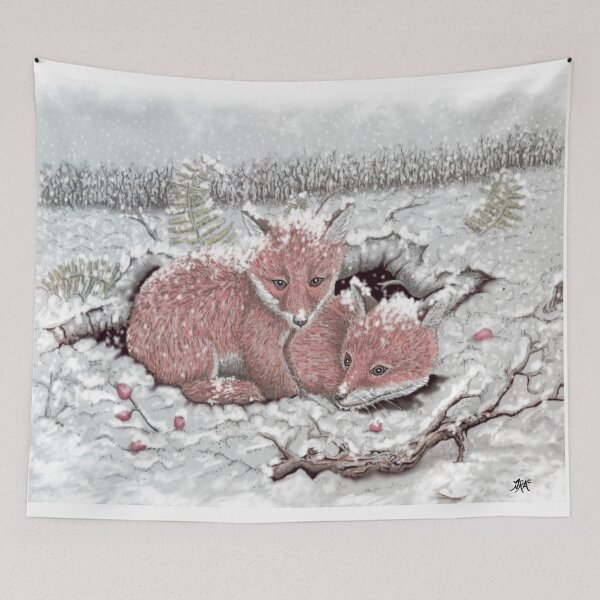 Item preview, Christmas Foxes designed and sold by Draculart.