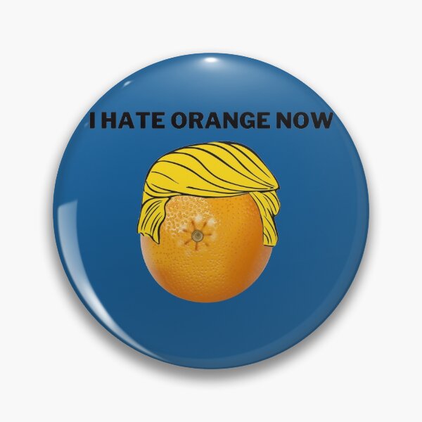 Item preview, I Hate Orange Now Fruit With A Wig In Blue designed and sold by LuckyKermit.