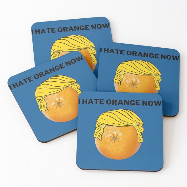 Item preview, I Hate Orange Now Fruit With A Wig In Blue designed and sold by LuckyKermit.