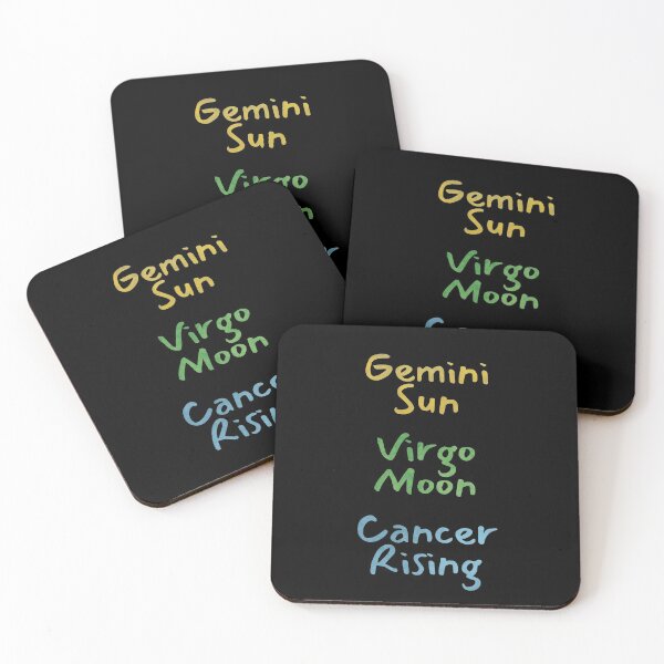 Item preview, Gemini Sun Virgo Moon Cancer Rising Text designed and sold by leomooncreates.