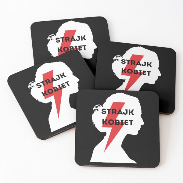 Item preview, Strajk Kobiet - woman silhouette - white version designed and sold by PinkDuckTees.