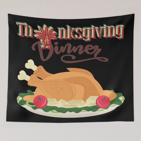 Item preview, Thanksgiving Quarantine - Thanksgiving Dinner designed and sold by PupnkittyMania ⭐⭐⭐⭐⭐.