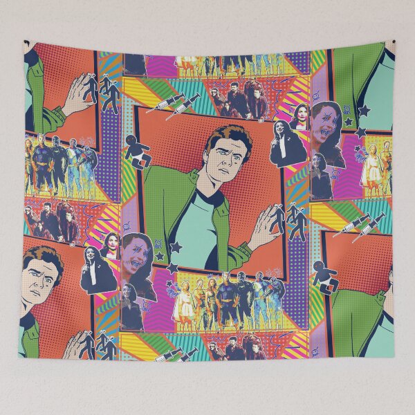 Item preview, Hughie in pop art designed and sold by manuluce.