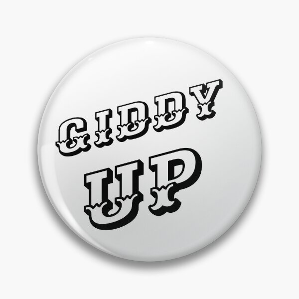 Item preview, Giddy Up (Black-White) - designed and sold by Printerially.
