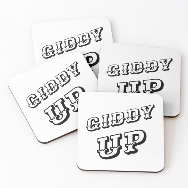 Item preview, Giddy Up (Black-White) - designed and sold by Printerially.