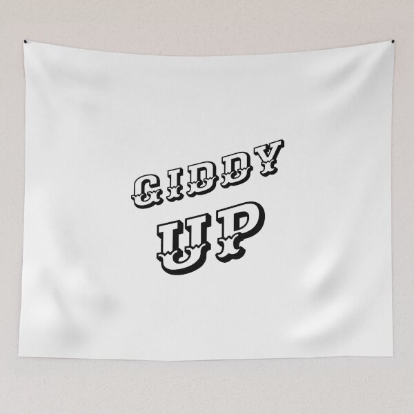 Item preview, Giddy Up (Black-White) - designed and sold by Printerially.