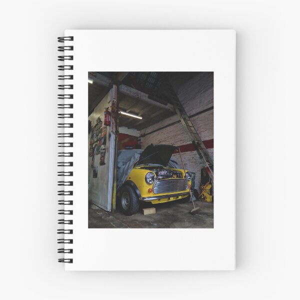 Item preview, Awesome Classic Mini in a dark gloomy garage designed and sold by Jacques Salisbury.
