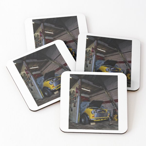 Item preview, Awesome Classic Mini in a dark gloomy garage designed and sold by Jacques Salisbury.