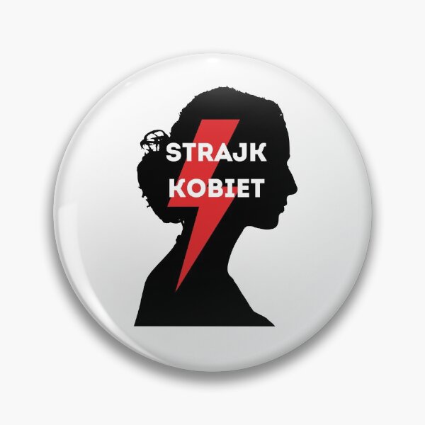 Item preview, Strajk Kobiet - woman silhouette - black version designed and sold by PinkDuckTees.