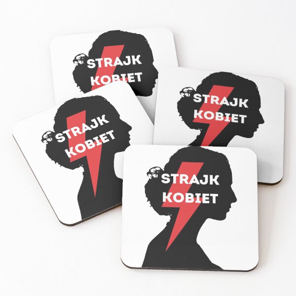 Item preview, Strajk Kobiet - woman silhouette - black version designed and sold by PinkDuckTees.