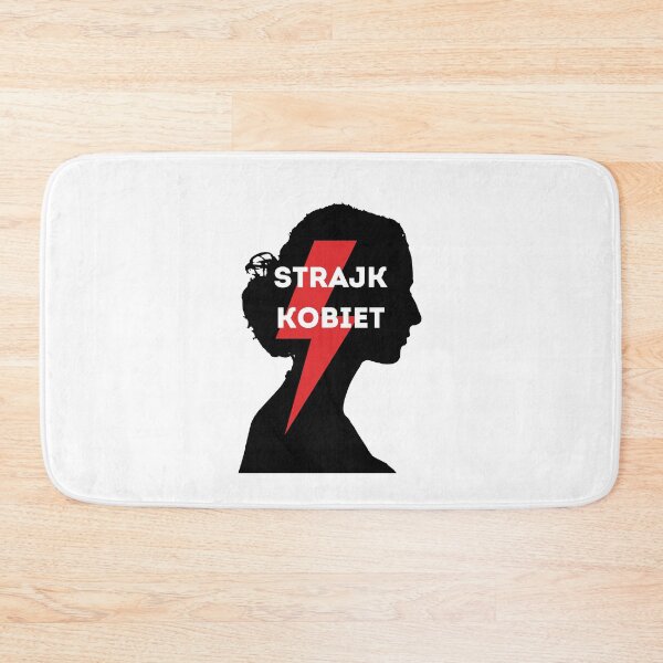 Item preview, Strajk Kobiet - woman silhouette - black version designed and sold by PinkDuckTees.