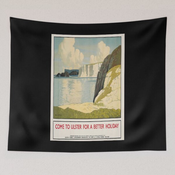 Item preview, retro classic Come to Ulster for a better Holiday poster designed and sold by CorasPosters.