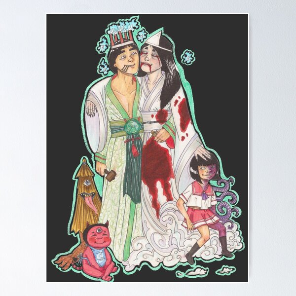 Aperçu de l'œuvre Famille hantée créée et vendue par Holzilla.