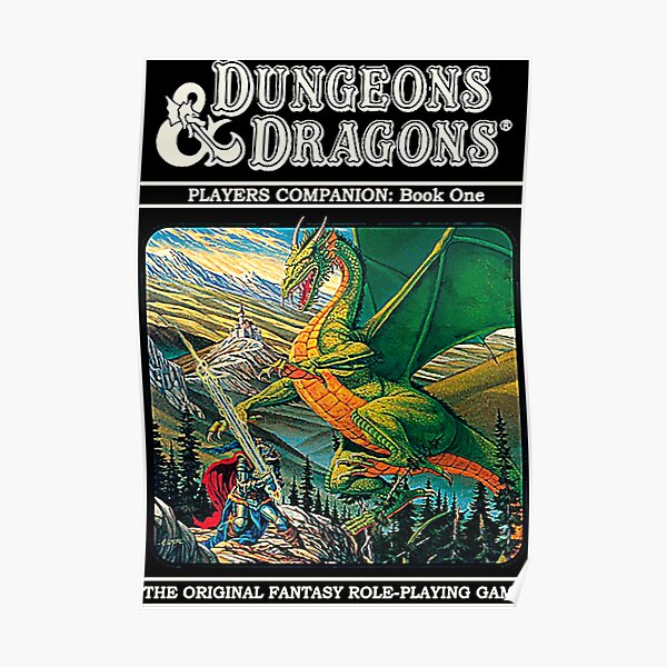Dungeons & Dragons Retro cover Poster