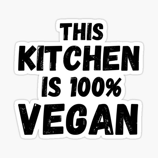 Item preview, THIS KITCHEN IS 100% VEGAN Vegan Cooking designed and sold by a-little-ink.