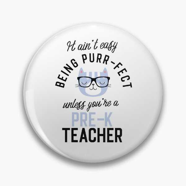 Item preview, Pre-K Teacher Cat Gifts for Cat Lovers - It ain't easy being Purr Fect designed and sold by betternotes.
