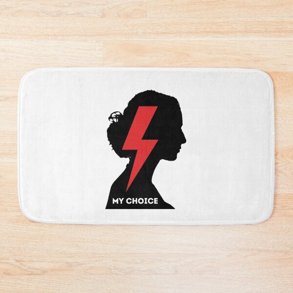 Item preview, Strajk Kobiet - woman silhouette, my choice - black version designed and sold by PinkDuckTees.