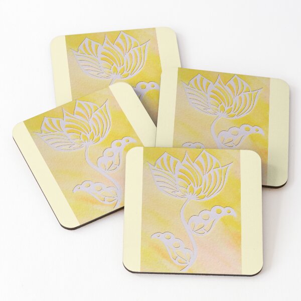 Item preview, Beautiful paper flower on goldenrod background designed and sold by Heartcrafts.
