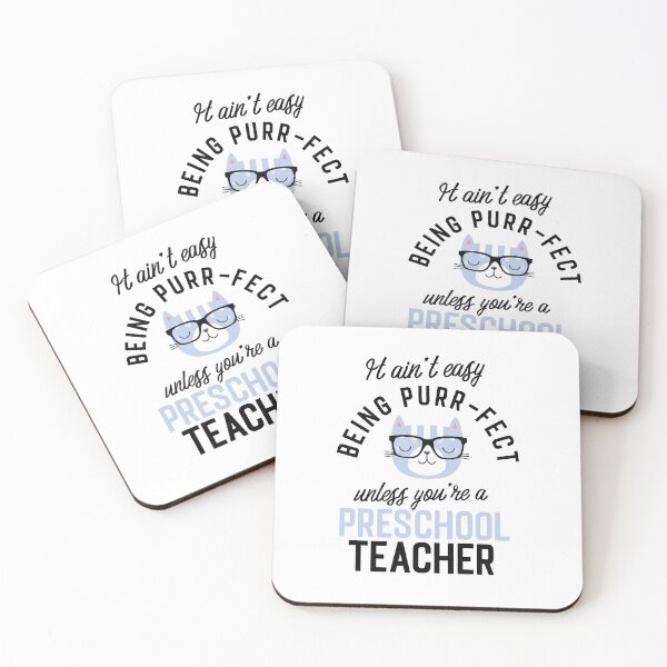 Item preview, Preschool Teacher Cat Gifts for Cat Lovers - It ain't easy being Purr Fect designed and sold by betternotes.