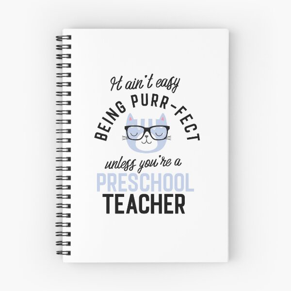 Item preview, Preschool Teacher Cat Gifts for Cat Lovers - It ain't easy being Purr Fect designed and sold by betternotes.
