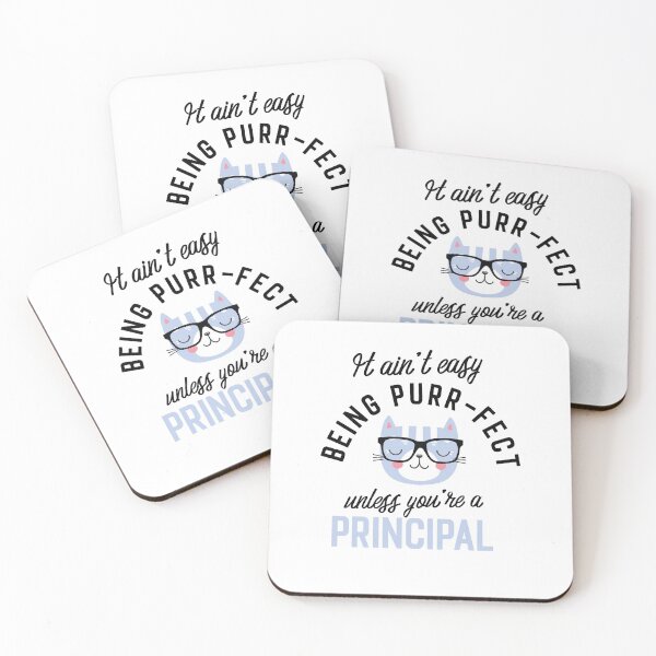 Item preview, Principal Cat Gifts for Cat Lovers - It ain't easy being Purr Fect designed and sold by betternotes.