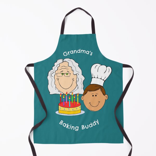 Item preview, Grandma's Baking Buddy Brown Hair Boy Chef designed and sold by LeftFieldFunny.