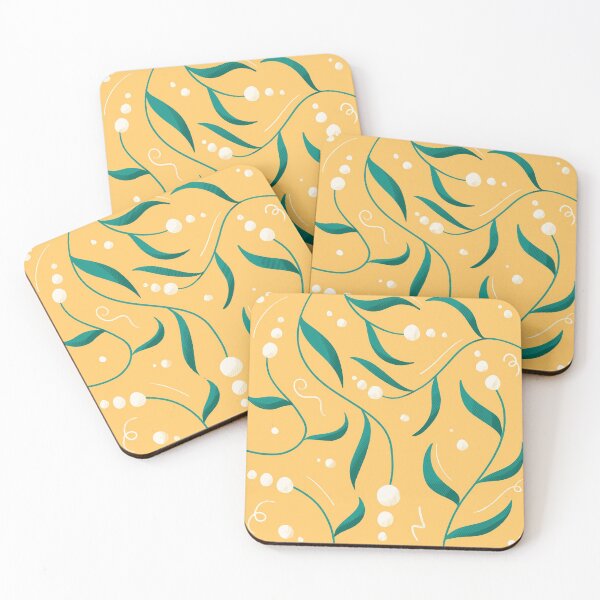 Item preview, Elegant foliage yellow pattern designed and sold by truffleivy.