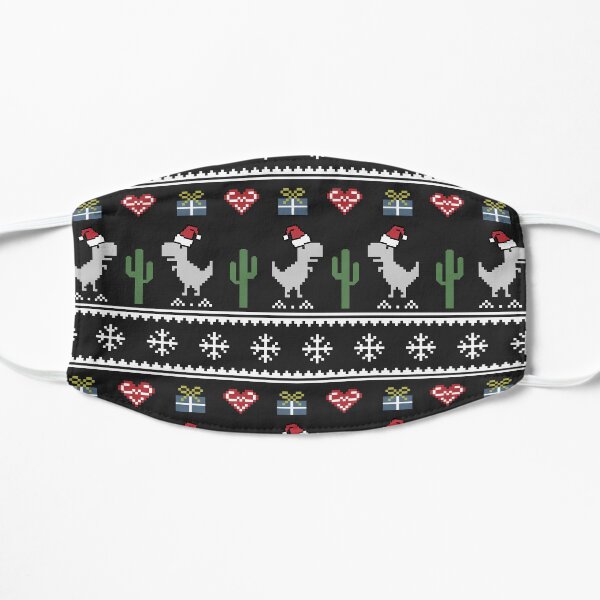 Trex Cactus Offline on Christmas Time Flat Mask