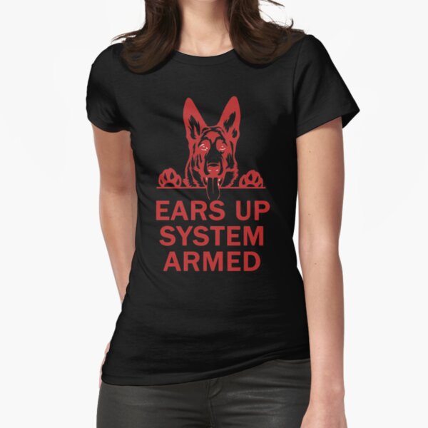 EARS UP SYSTEM ARMED Fitted T-Shirt