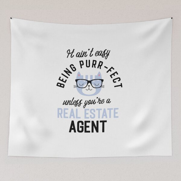 Item preview, Real Estate Agent Cat Gifts for Cat Lovers - It ain't easy being Purr Fect designed and sold by betternotes.