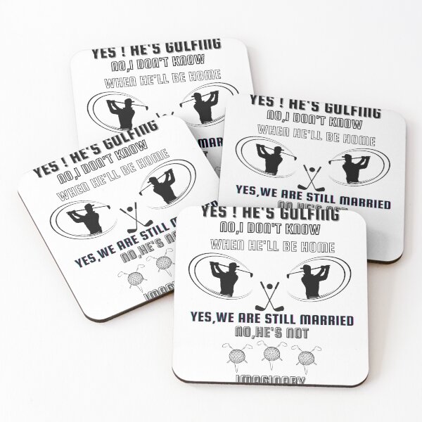 Item preview, Yes He's Golfing Funny Golf Quote, Golf Player, Golfer, Funny Golfing,best gift for golf player designed and sold by stylism.