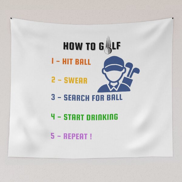 Item preview, How to golf Funny Golf Quote, Golf Player, Golfer, Funny Golfing, how to play golf designed and sold by stylism.