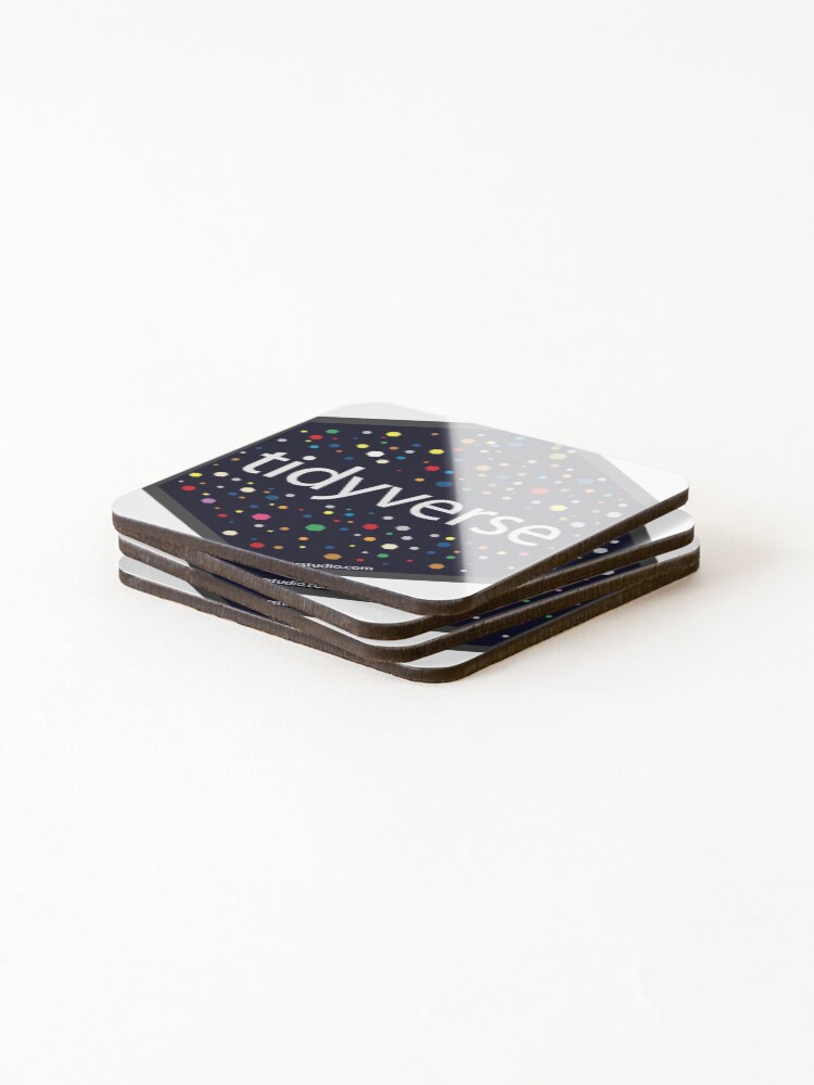Thumbnail 4 of 5, Coasters (Set of 4), Tidyverse R-Studio DataScience designed and sold by MakeItSing.