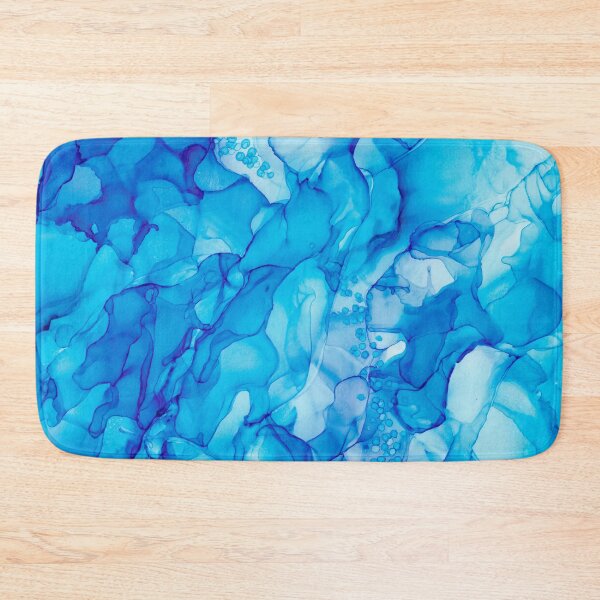 Item preview, Blue Abstract #6: Original Alcohol Ink Painting by Herzart designed and sold by herzart.