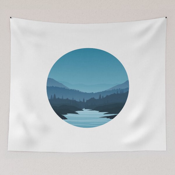 Item preview, Minimal Outdoor Mountains Lake National Park Design designed and sold by Seth's Tees.