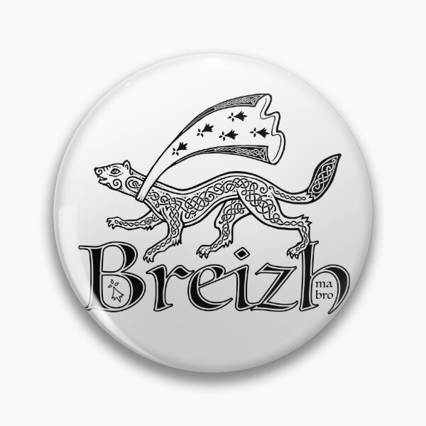 Item preview, Breizh ma bro ermine with Celtic ornament designed and sold by 1enchik.