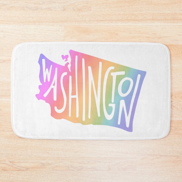 Item preview, Washington State USA Outline Map (Rainbow) designed and sold by acatalepsys.