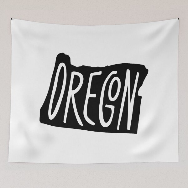 Item preview, Oregon State USA Outline Map (Black) designed and sold by acatalepsys.